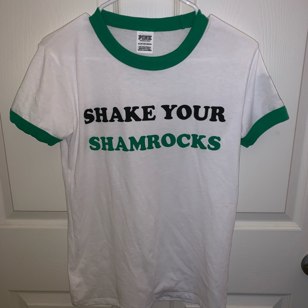 Shake Your Shamrocks Tee PINK Victoria Secret